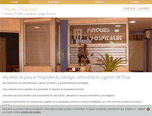 Tablet Screenshot of finqueslhospitalet.com